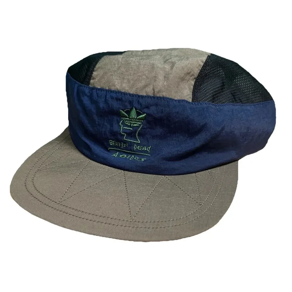 Adidas‎ Brain Dead Hat Cap Toggle OSFM Blue Gray Mesh Collab Limited Edition